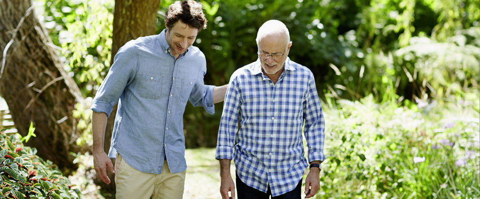 two guys walking